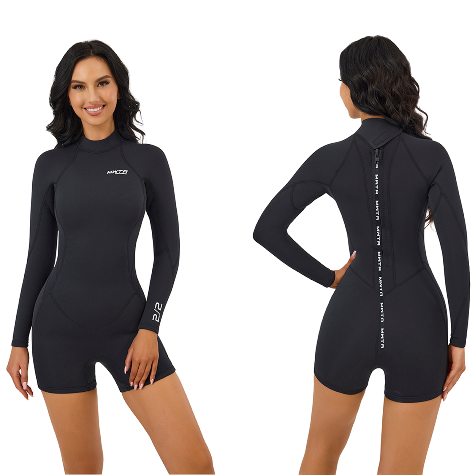 新品未使用sea×me wetsuit «BLARETTE» 3/2mm Marine Bloom - Front Zip Wetsuit for Women | Roxy